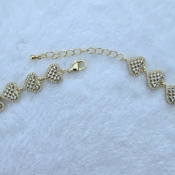 Gemelli👭 "Rebecca" Gold Hearts💛 Necklace - NWT - Picture 6 of 16